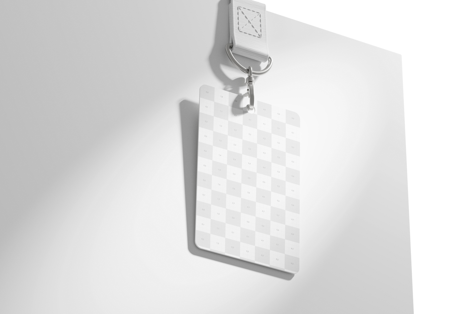 Button Pin Free Download Free Hanging ID Badge Lanyard Mockup | Mockupnest