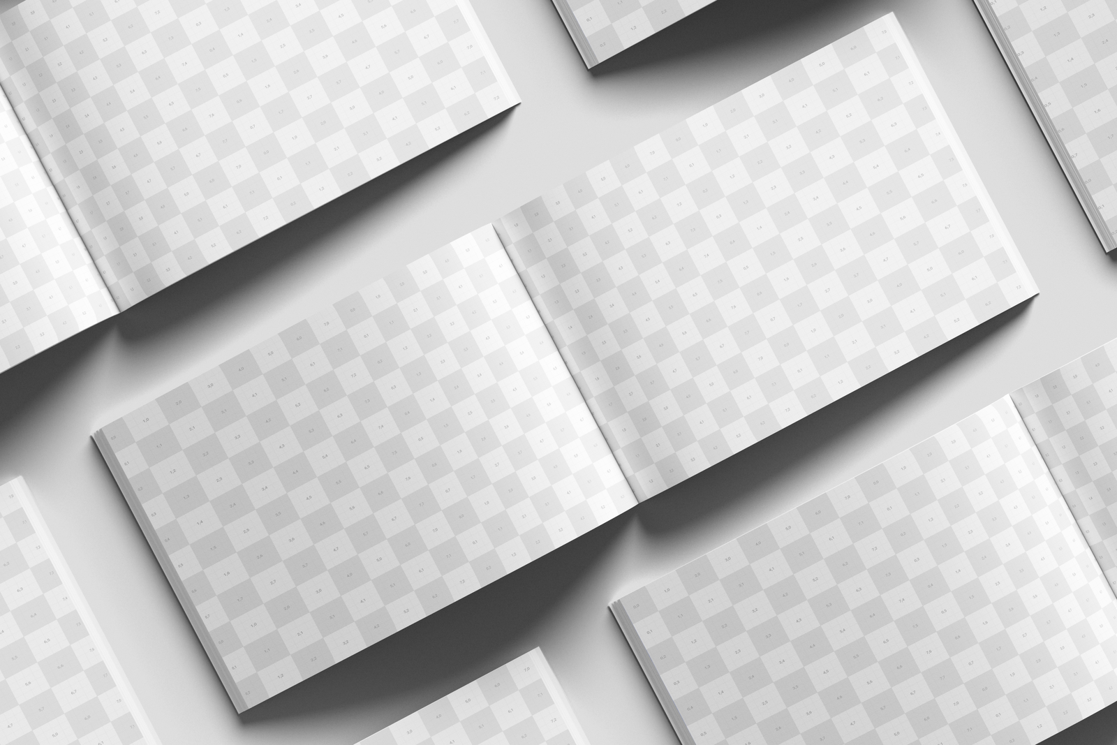 A4 Landscape Editorial Magazine Mockup