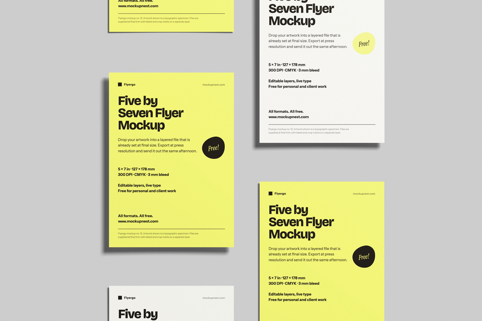 Free 5×7 Flyer Mockup