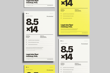 Free 8.5×14 Lagel Flyer Mockup