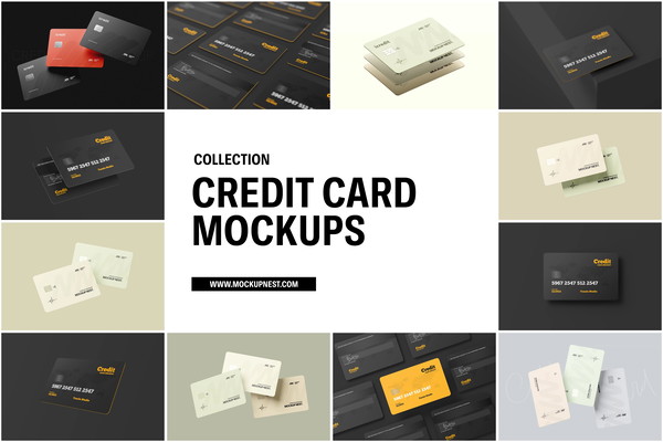 Credit Card Mockups Collection