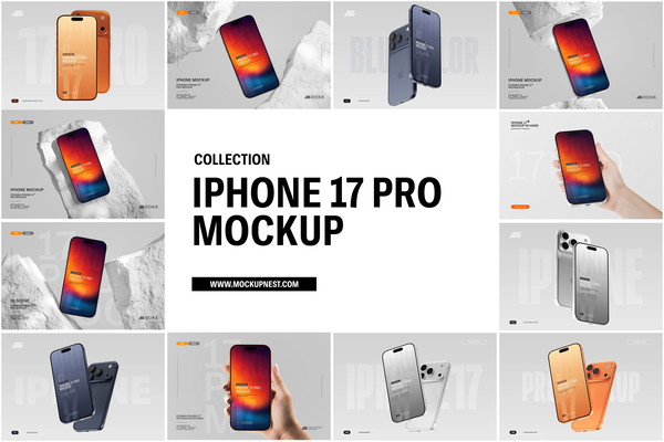 iPhone 17 Pro Mockups Collection
