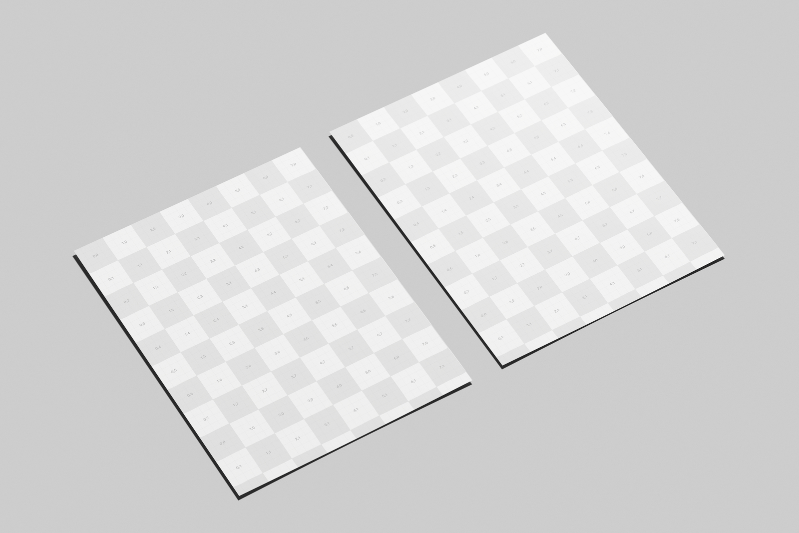 US Letter Flyer Poster Mockup With Soft Shadows
