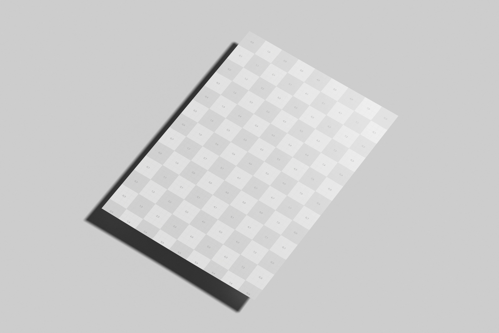Free A4 EU Flyer Poster Mockup On Surface