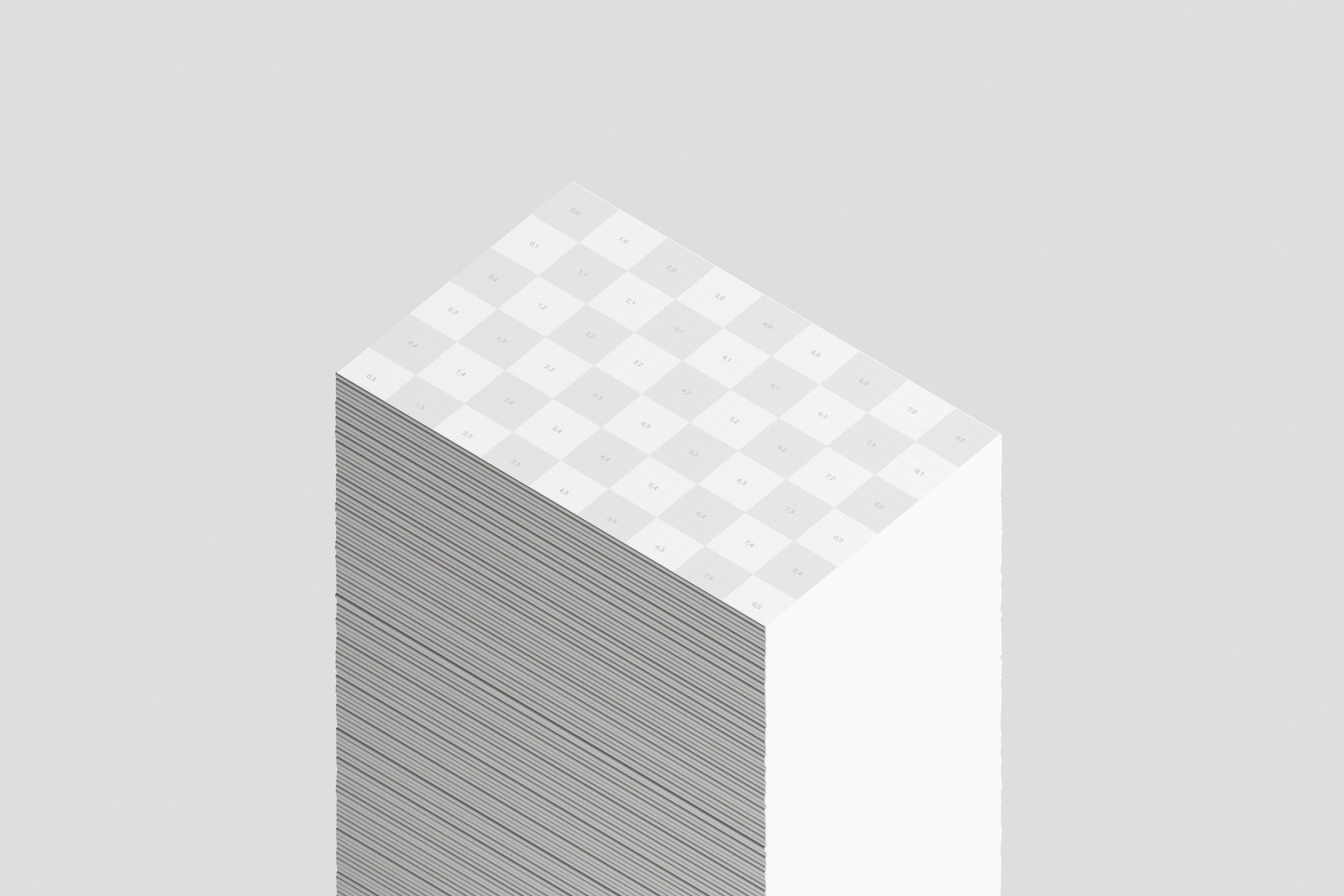 Stacked 85×55 Business Card Mockup High Angle View