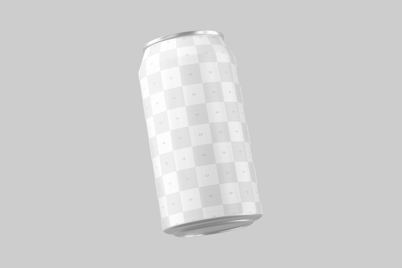 330ml Soda Beer Drink Can Mockup Angled Perspective