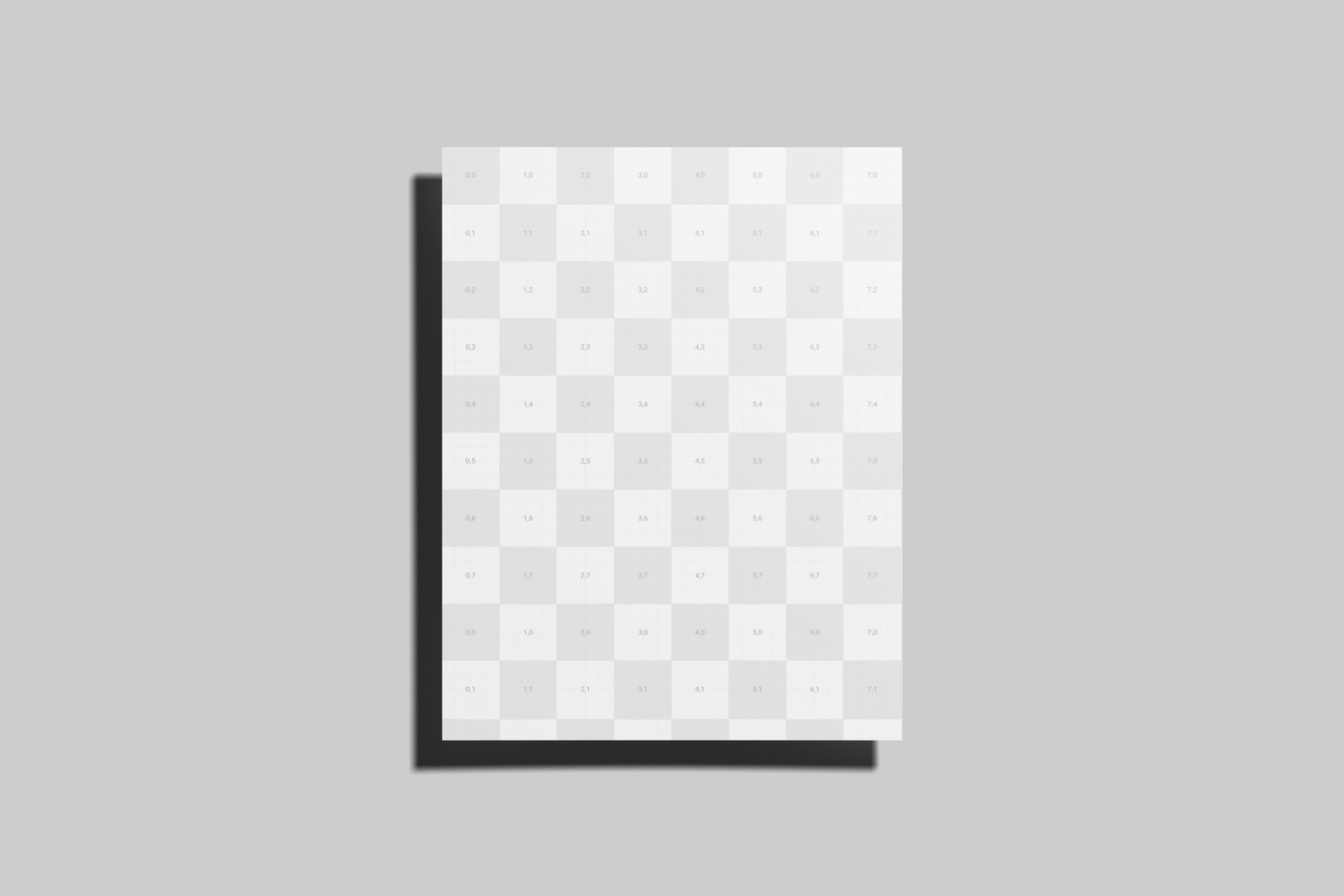 Free US Letter Flyer Poster Mockup Low Perspective