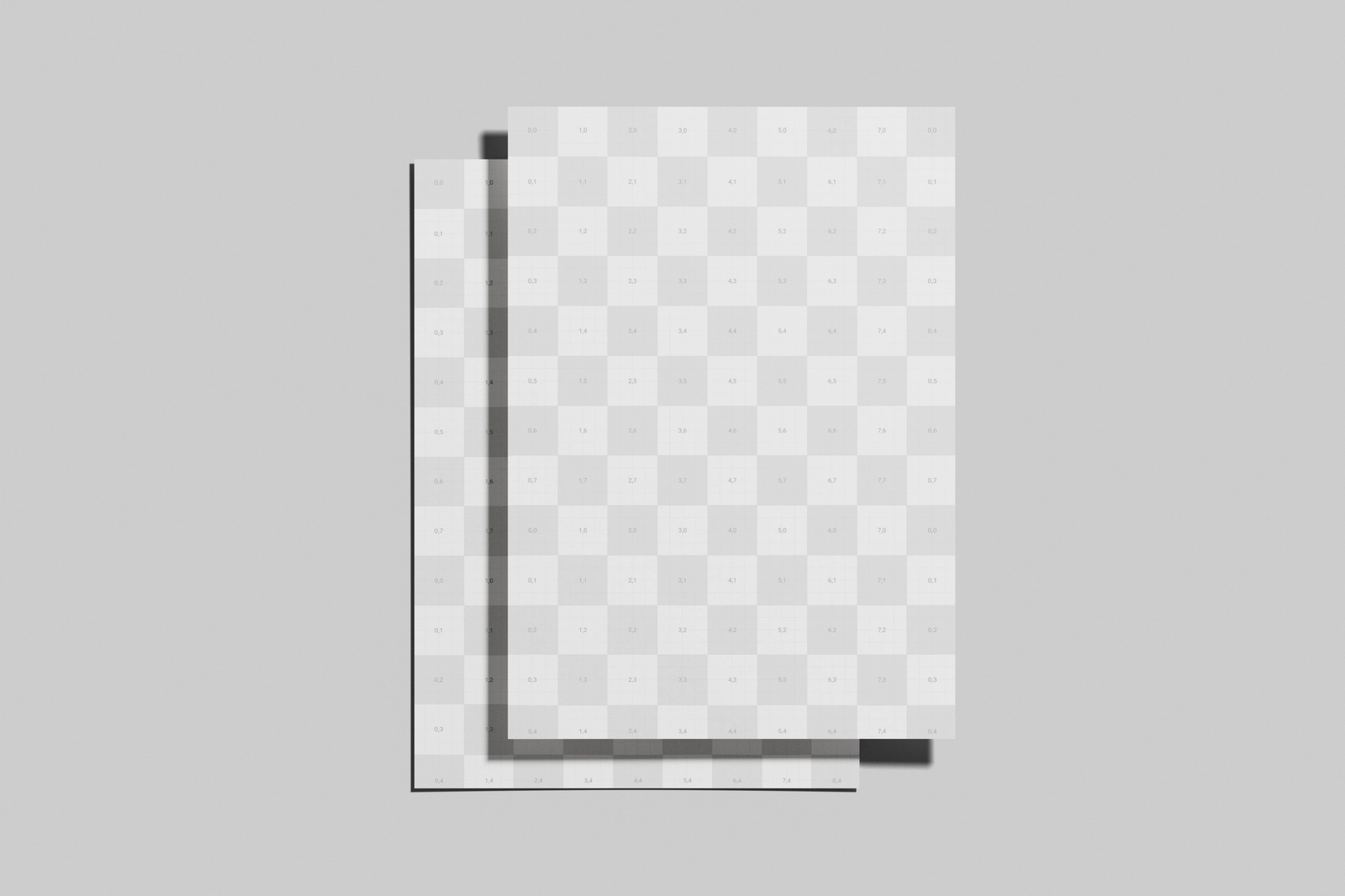 Free A4 EU Flyer Poster Mockup Front View
