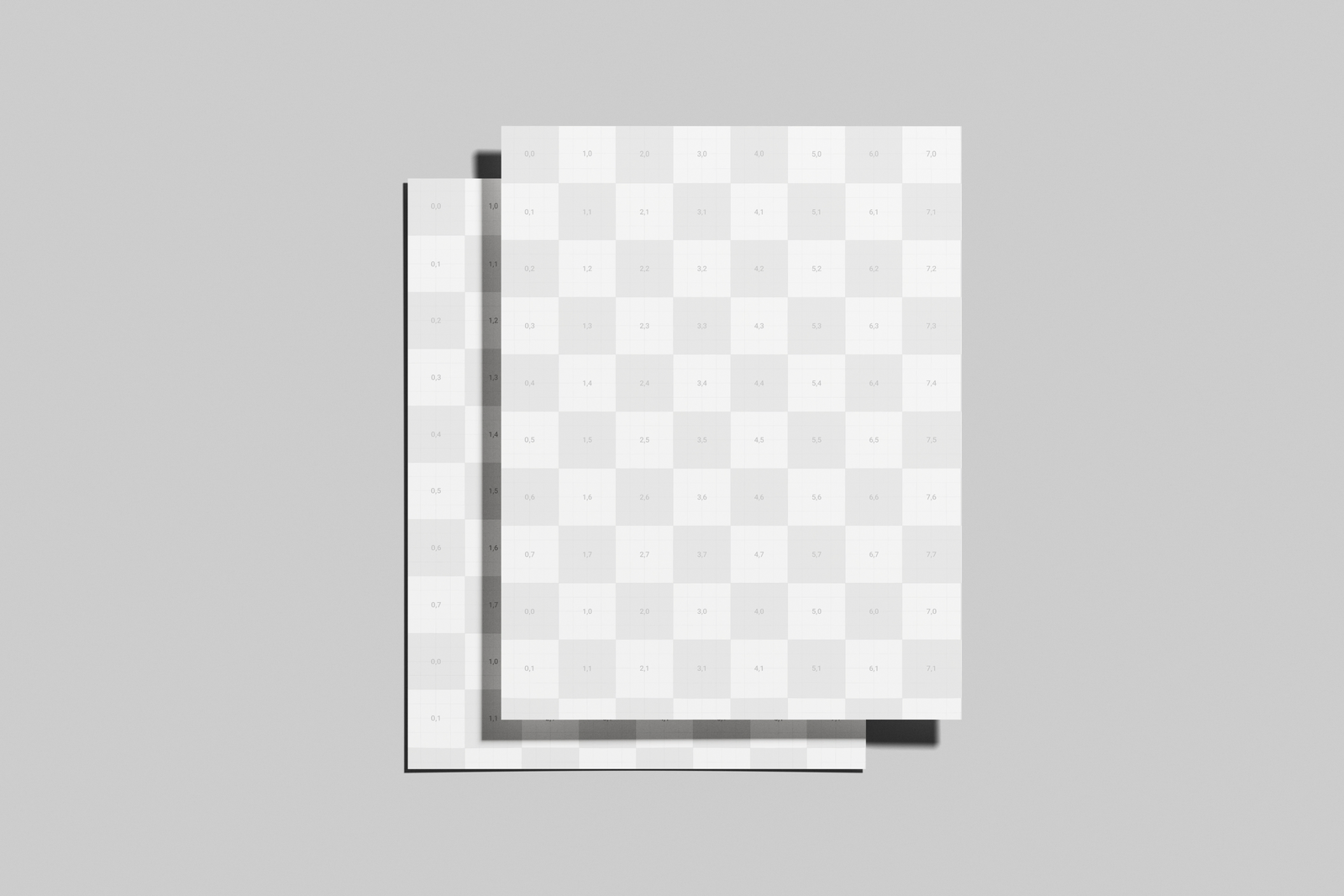 US Letter Flyer Poster Mockup In Studio Light