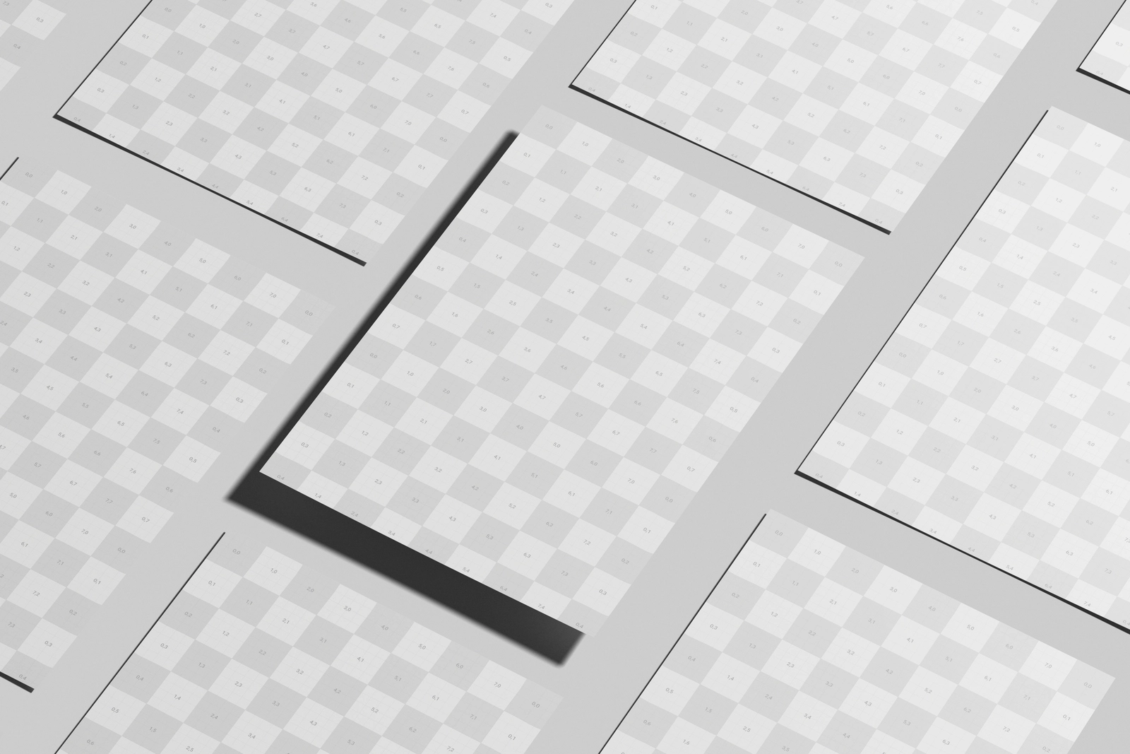 Free A4 EU Flyer Poster Mockup On Minimal Background