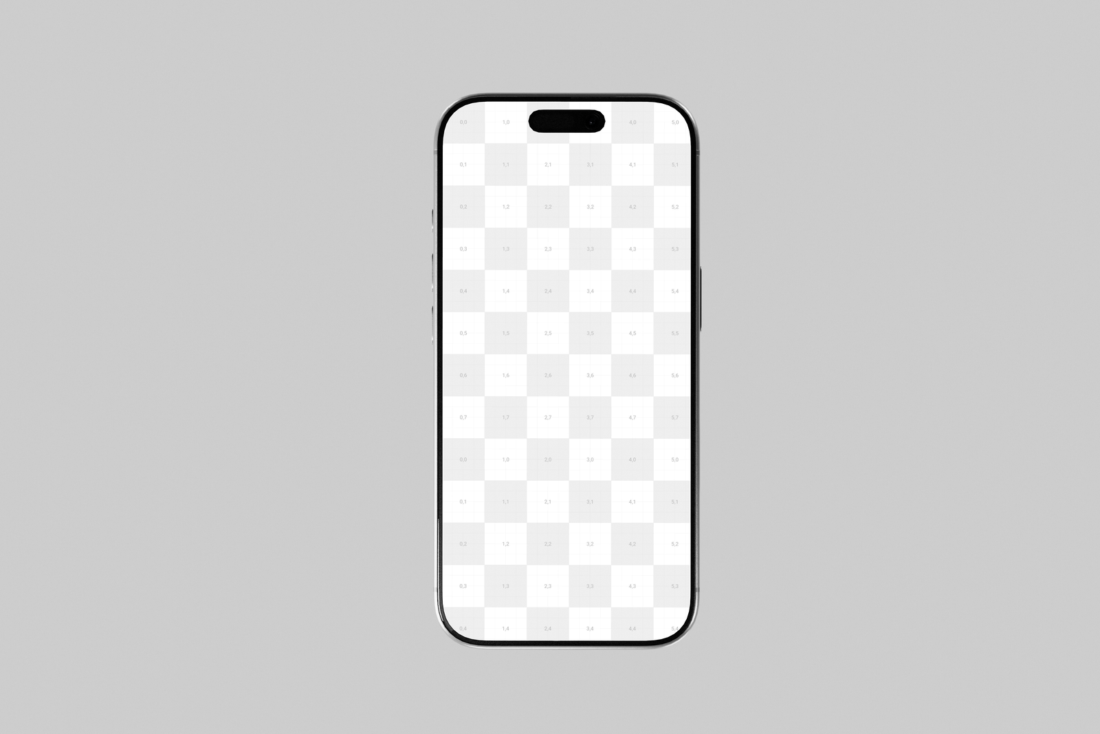 Free Silver iPhone 17 Pro Mockup Minimal Studio Background