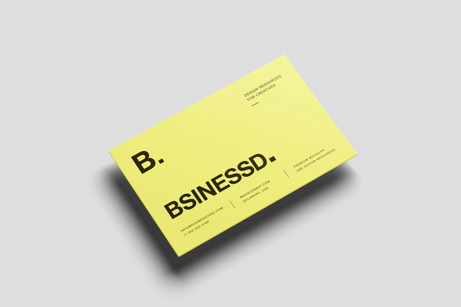 85×55 Business Card Mockup