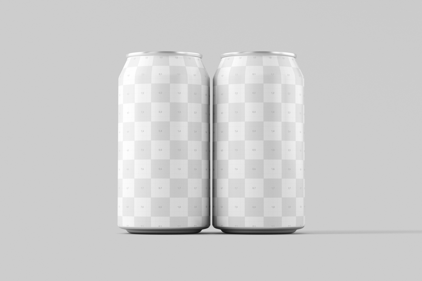 Free 330ml Soda Beer Drink Can Mockup Soft Even Light