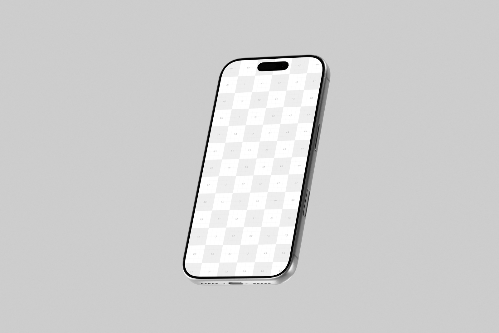 Free Silver iPhone 17 Pro Mockup Clean Background