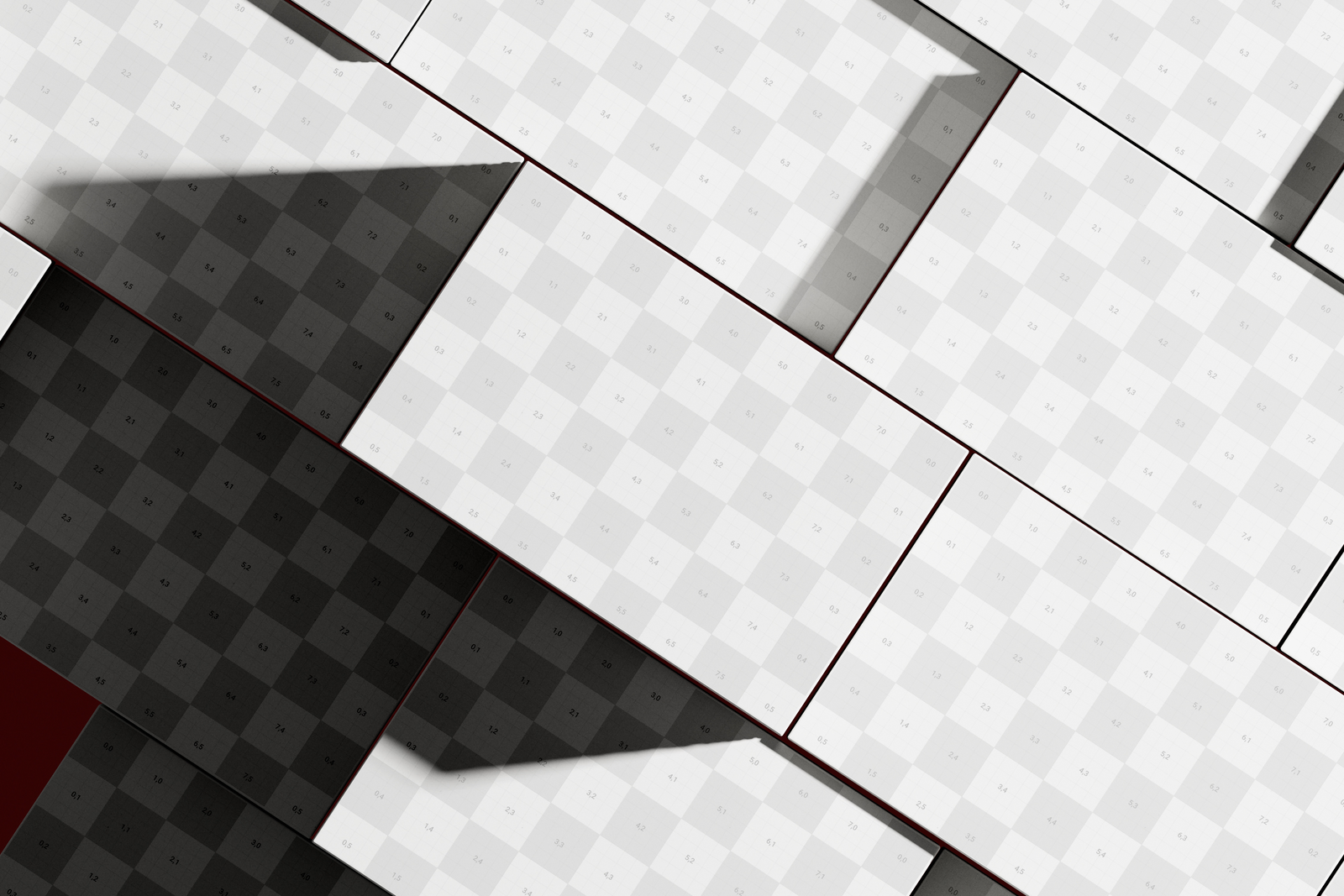 Free Stacked 85×55 Business Card Mockup On Surface