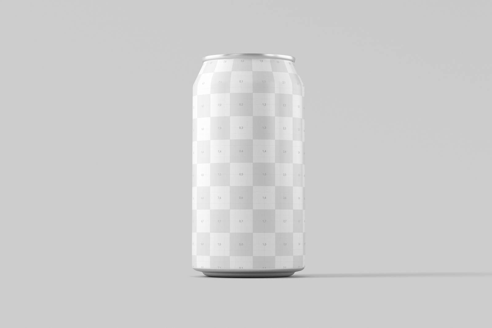 330ml Soda Beer Drink Can Mockup Angled View