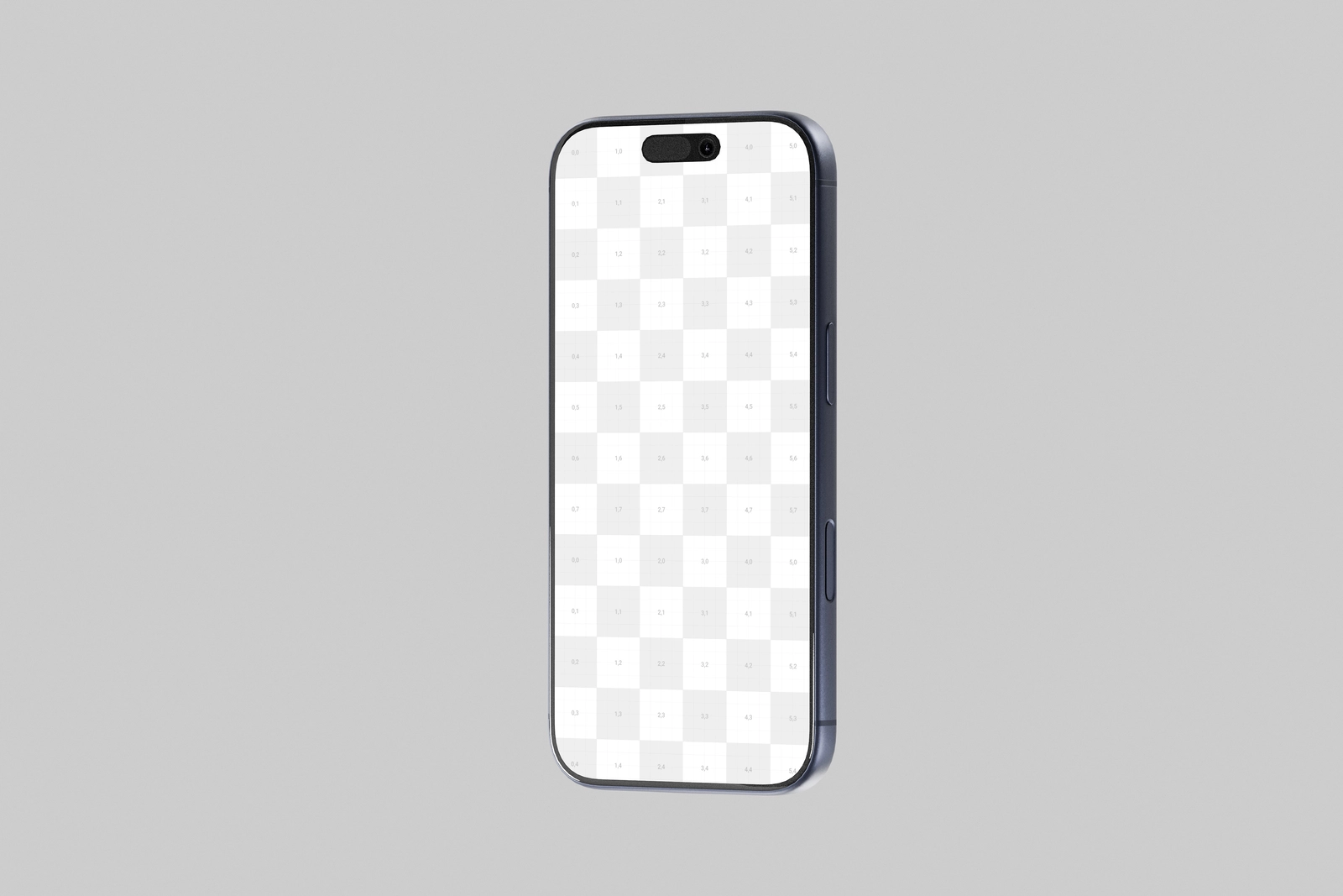 Blue iPhone 17 Pro Mockup On Minimal Background