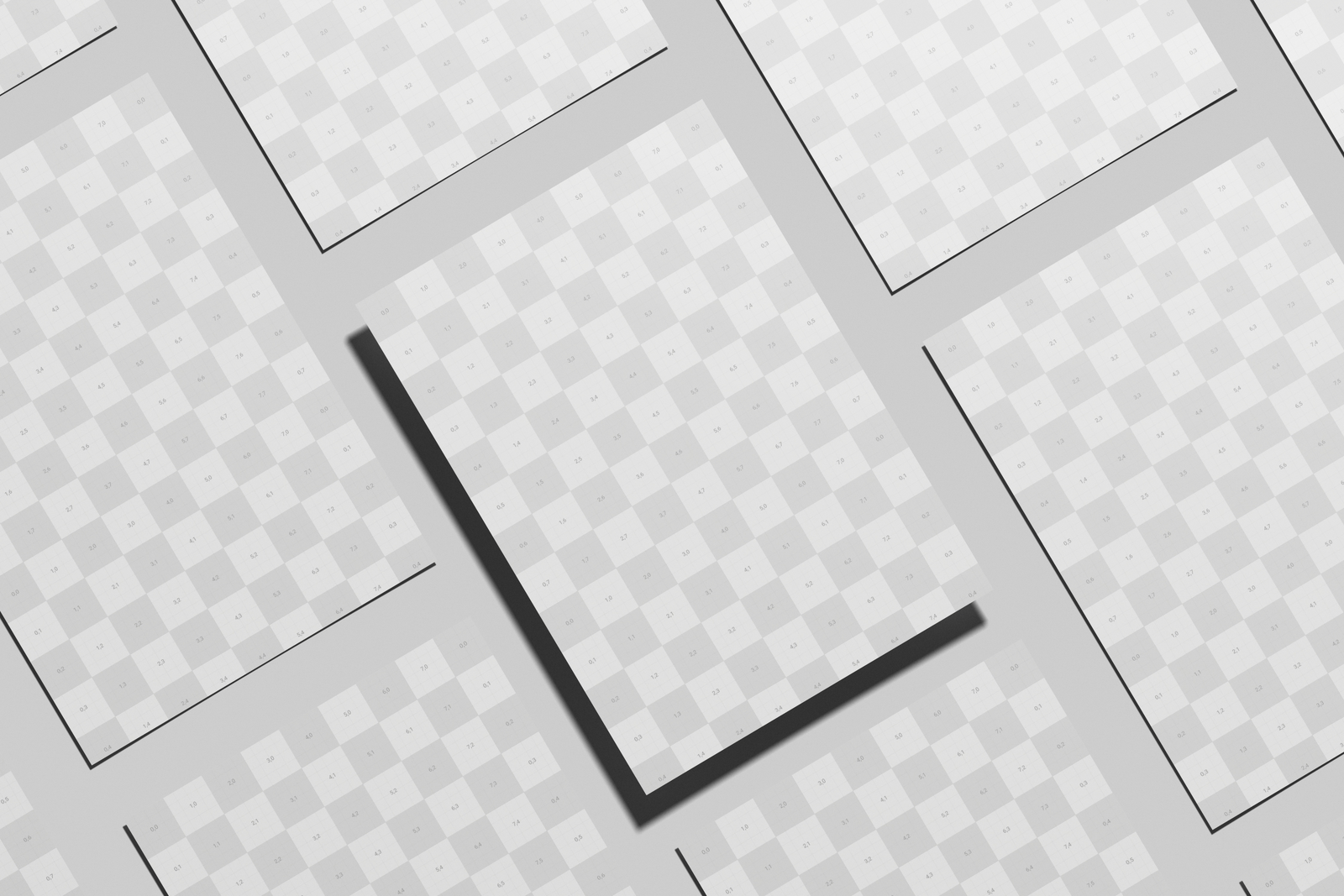 Free A4 EU Flyer Poster Mockup Floating