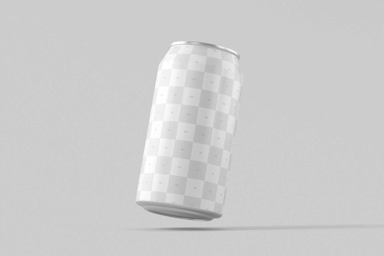 330ml Soda Beer Drink Can Mockup Minimal Background