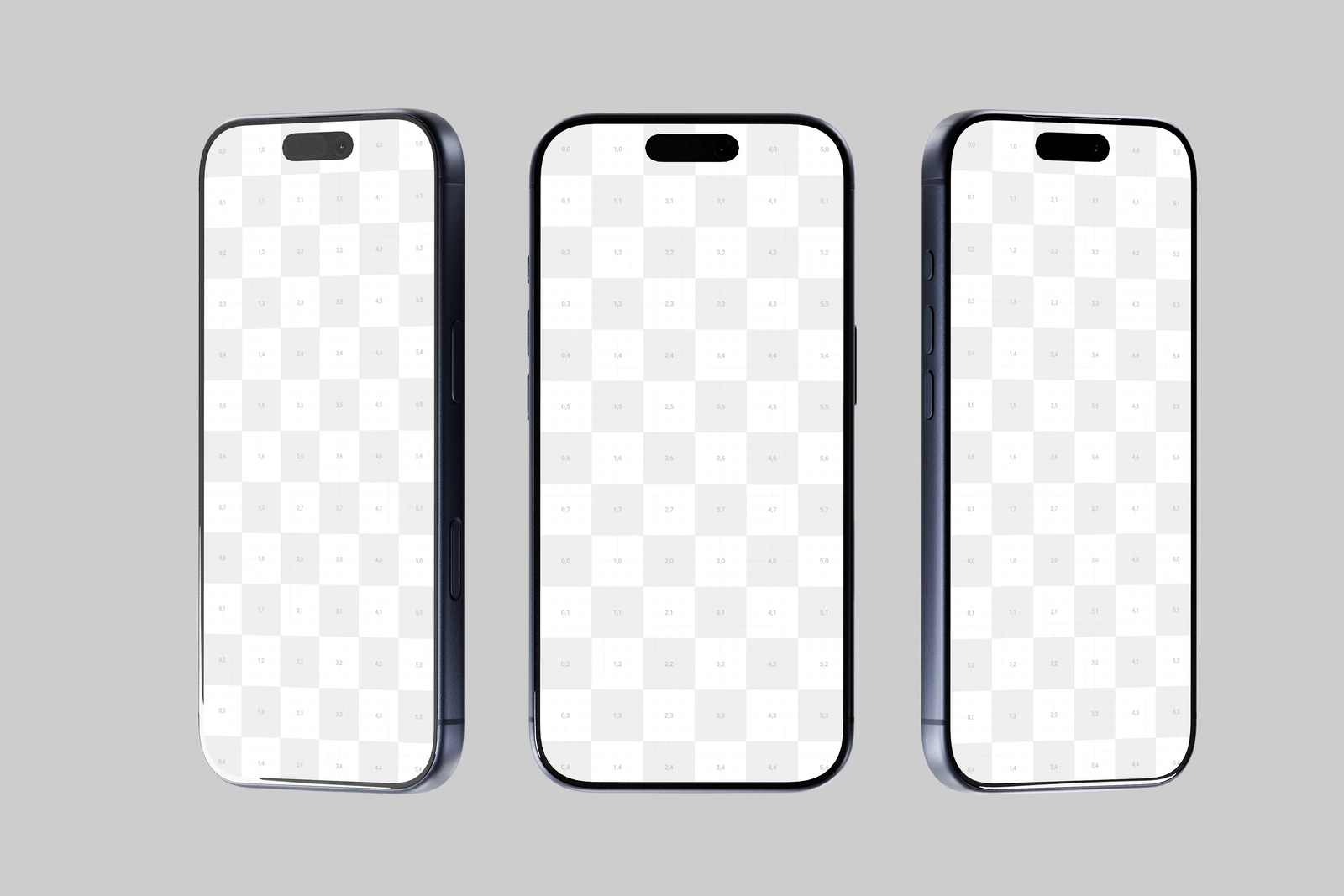 Free Blue iPhone 17 Pro Mockup Set