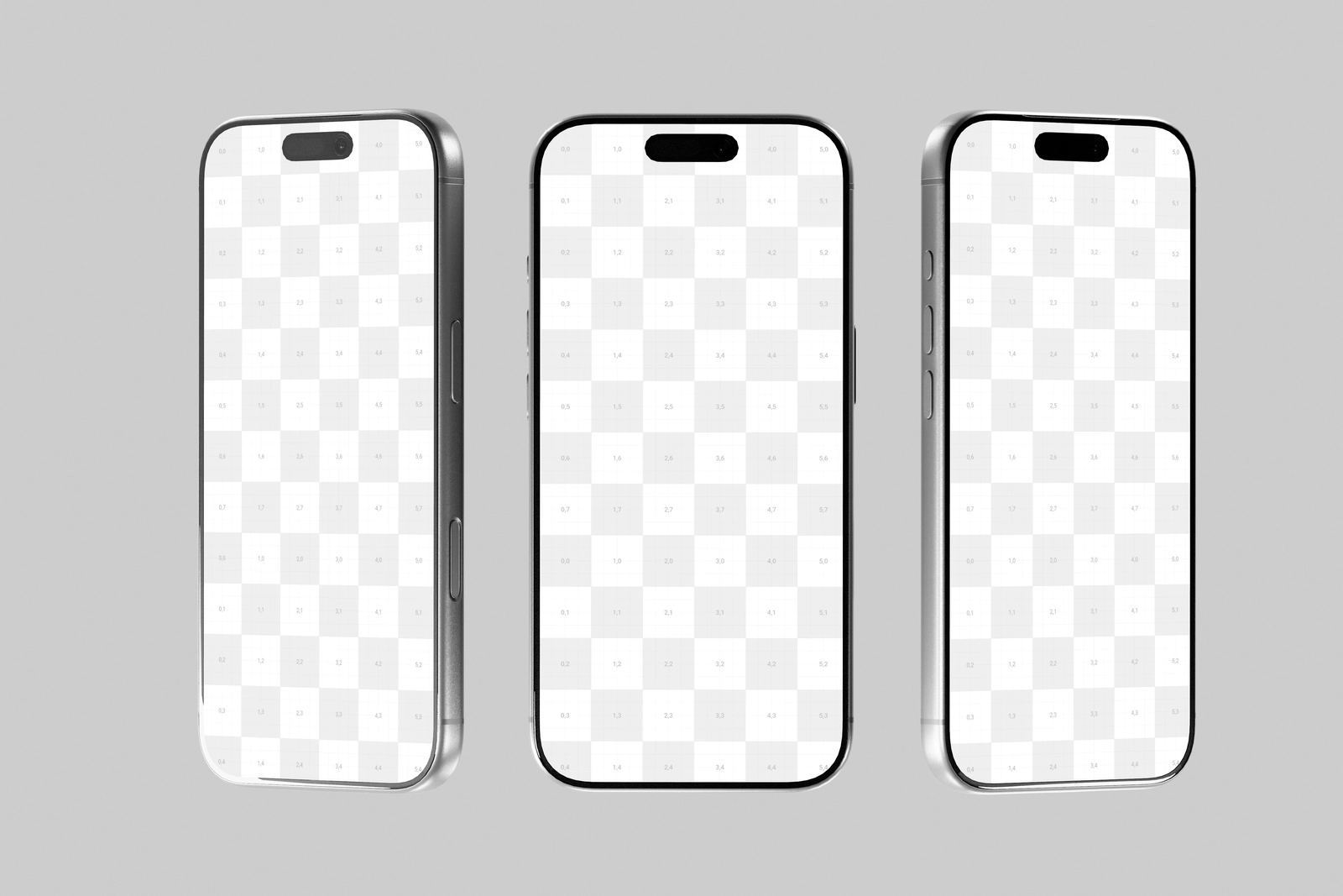 Free Silver iPhone 17 Pro Mockup Front View