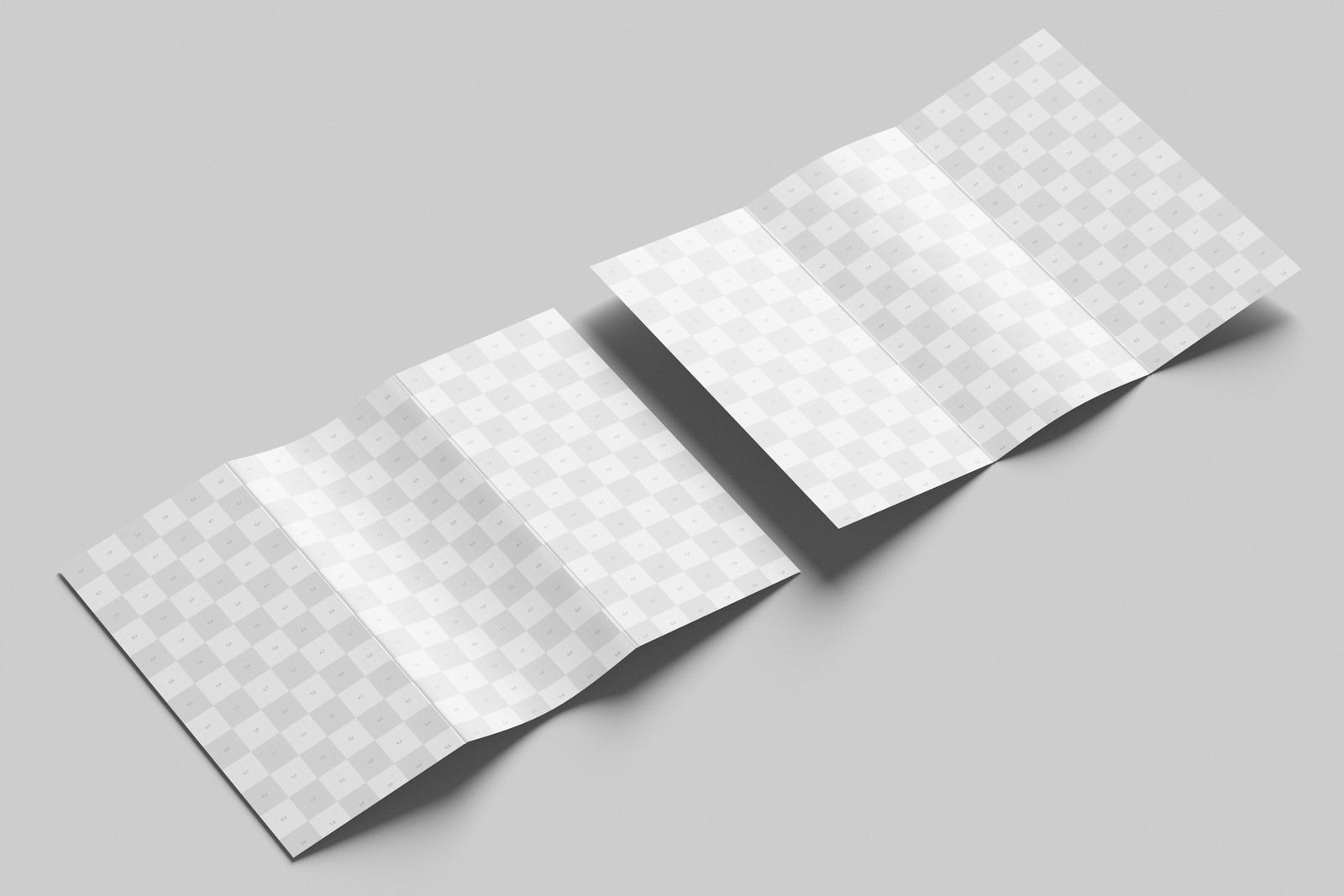A4 Trifold Flyer Mockup Angled Perspective