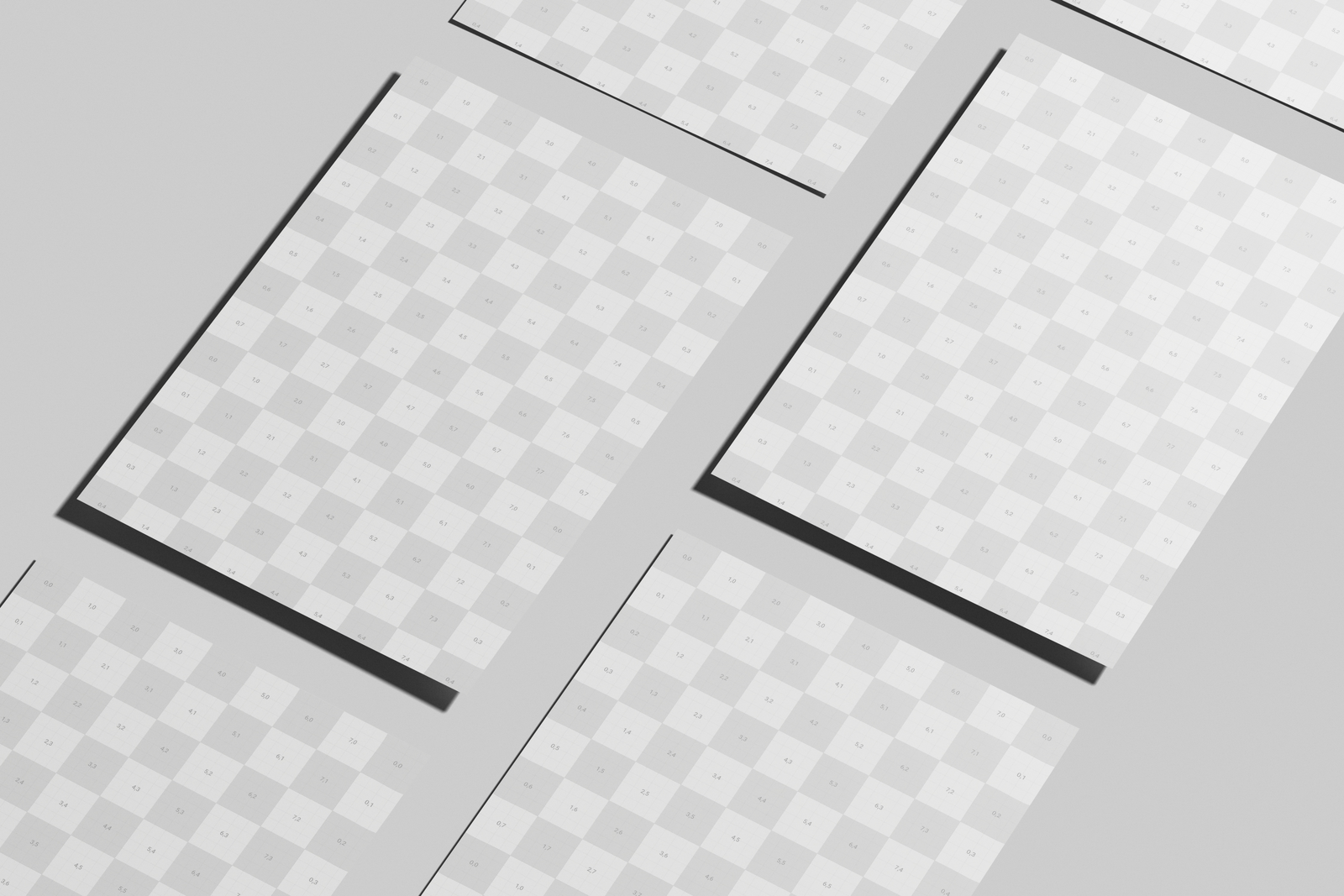 Free A4 EU Flyer Poster Mockup Stack