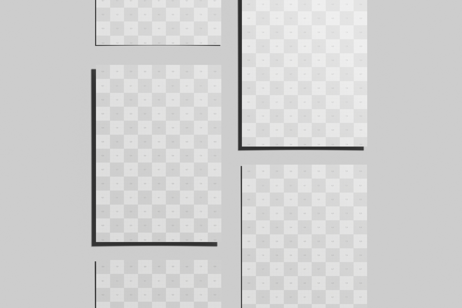 A4 EU Flyer Poster Mockup In Studio Light
