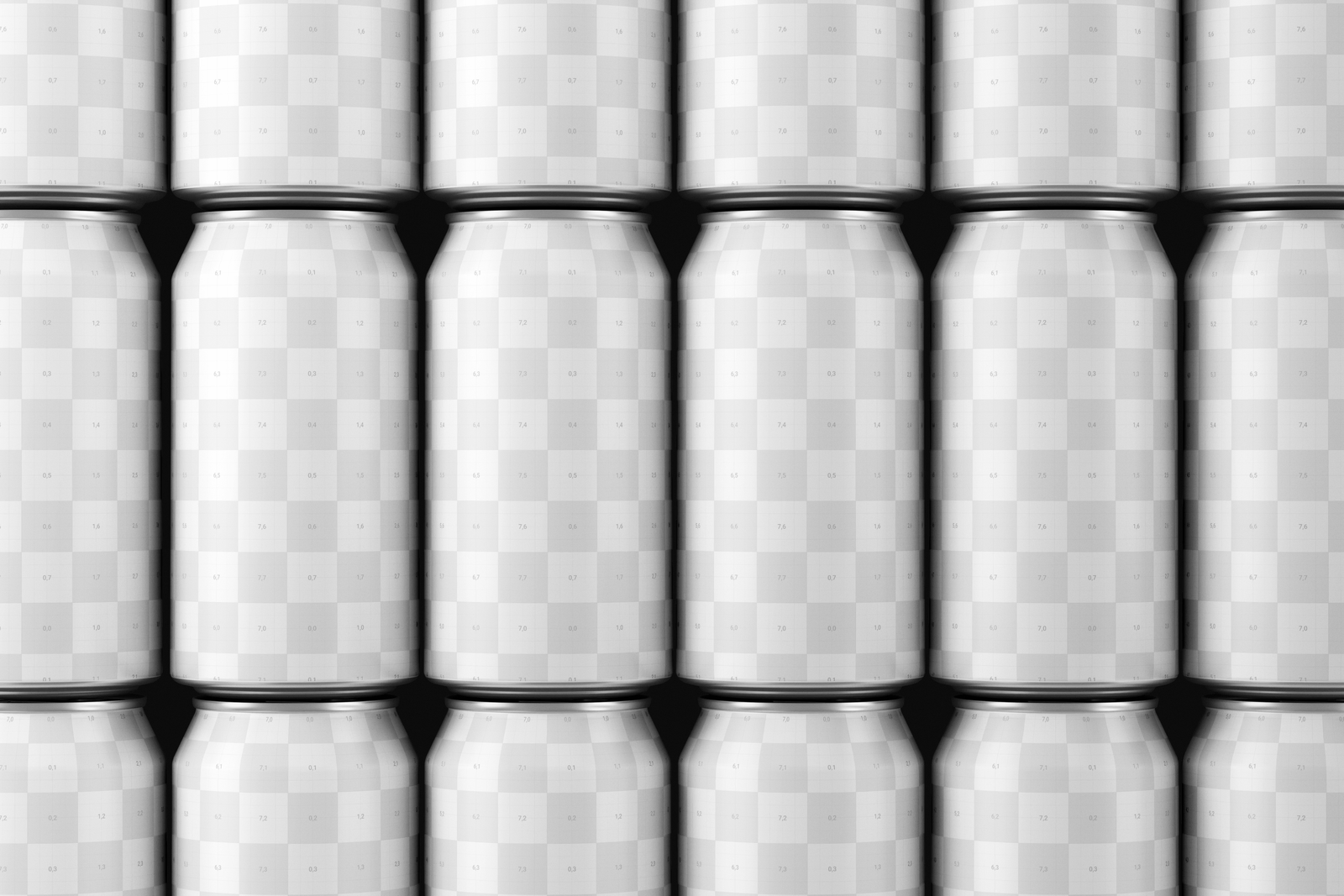 Free 330ml Soda Beer Drink Can Mockup On Stack