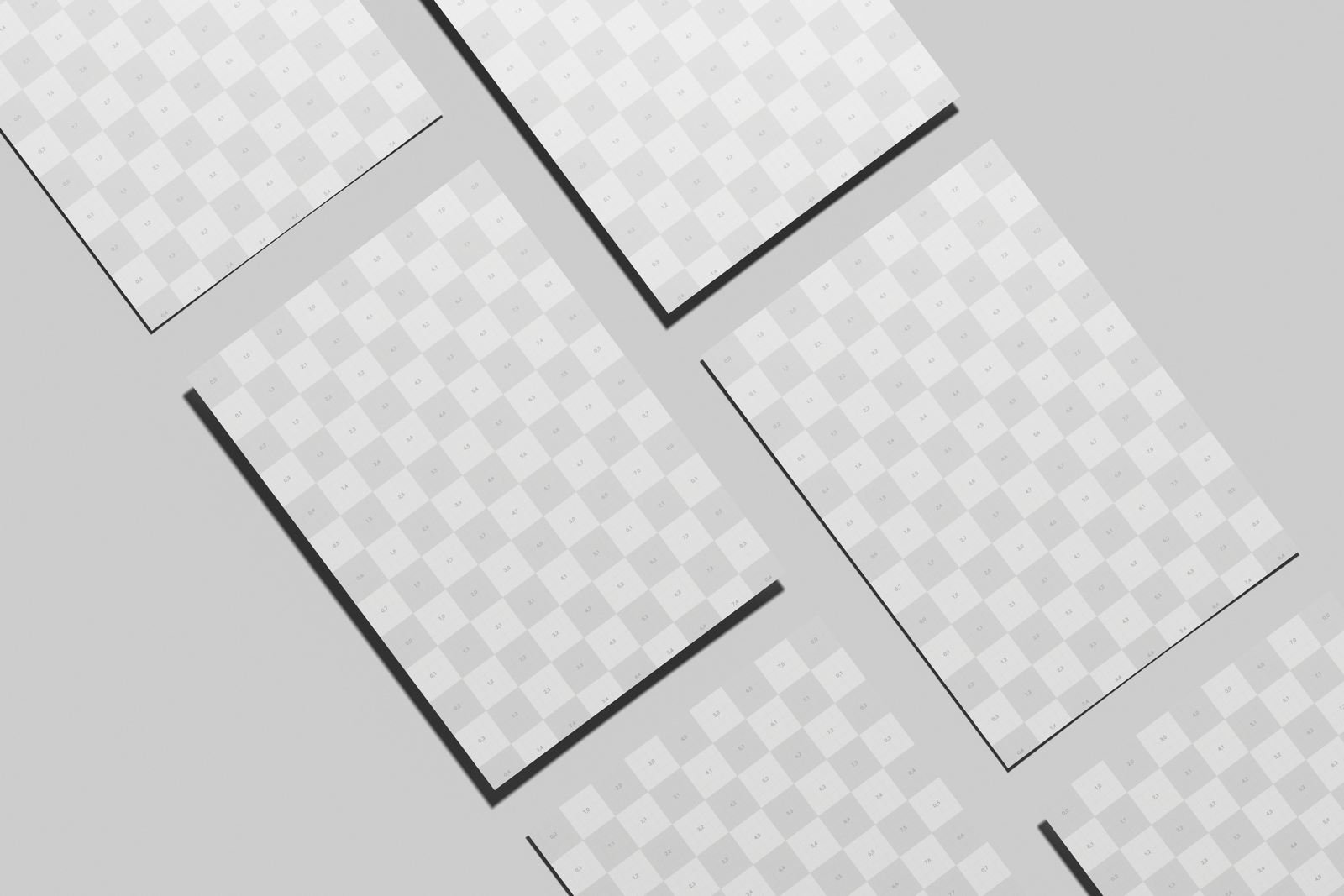 Free A4 EU Flyer Poster Mockup Top View