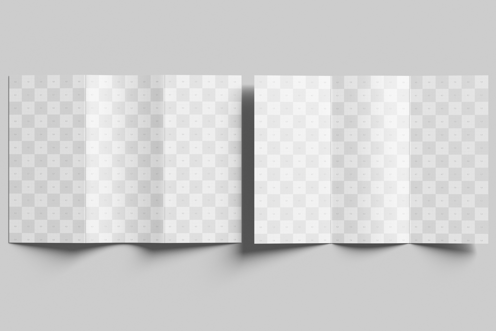 Free A4 Trifold Flyer Mockup Clean Background