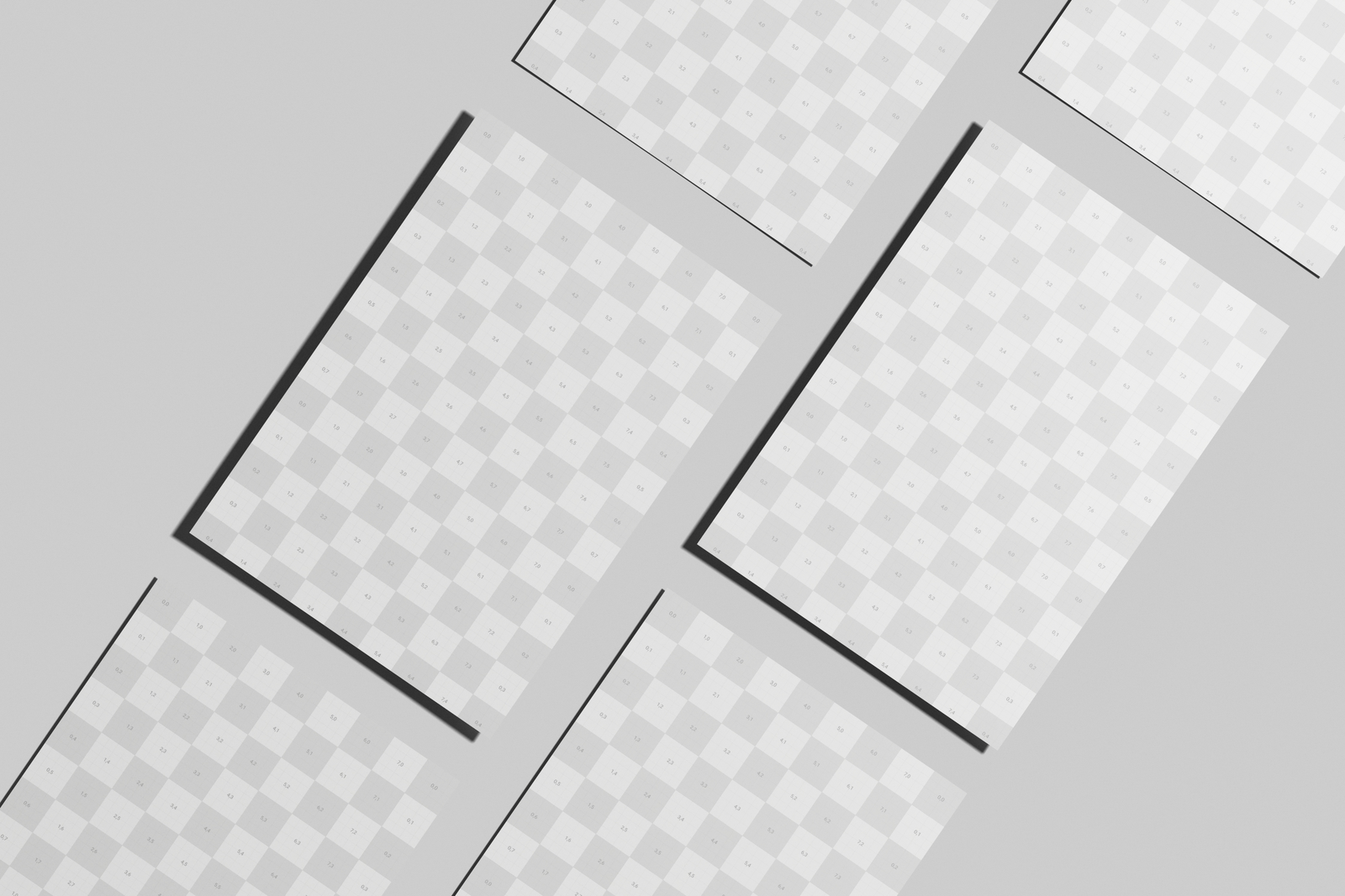 Free A4 EU Flyer Poster Mockup Scattered