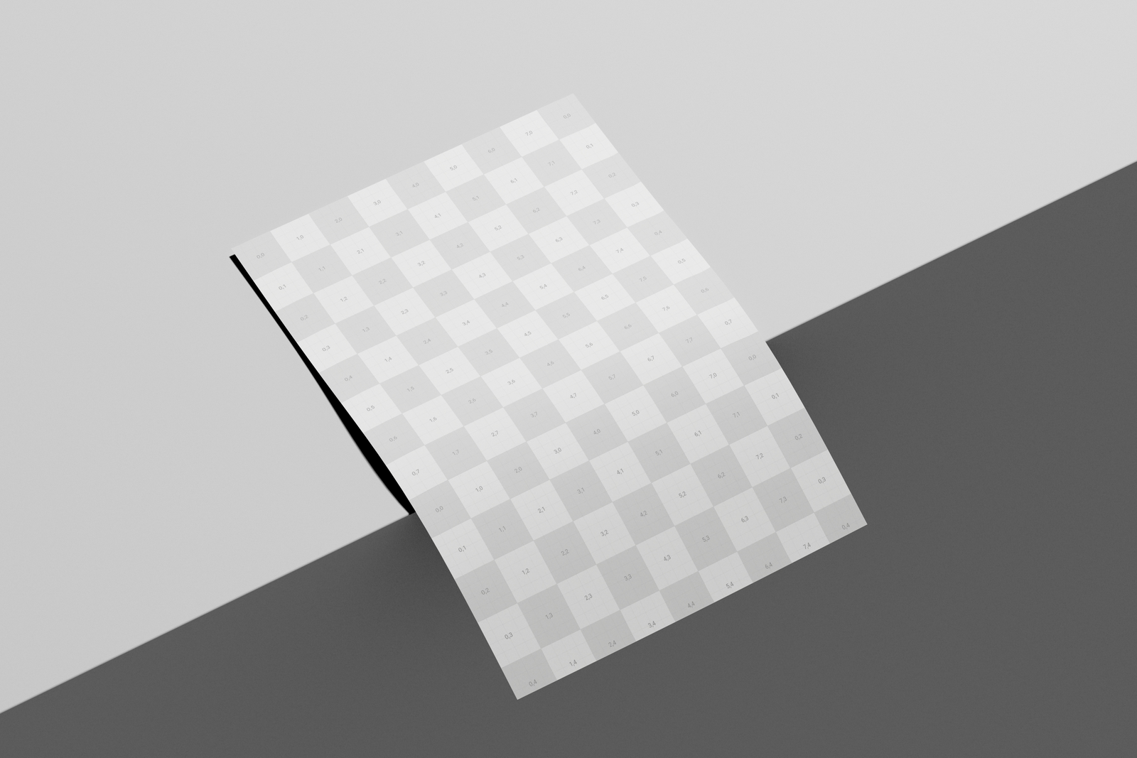 A4 EU Flyer Poster Mockup Perspective View