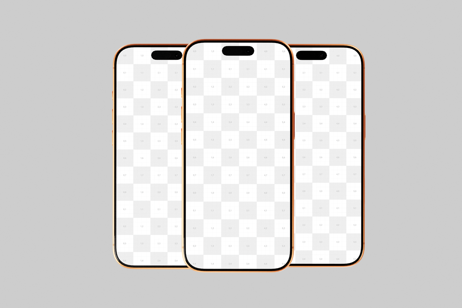 Orange iPhone 17 Pro Mockup With Soft Shadows