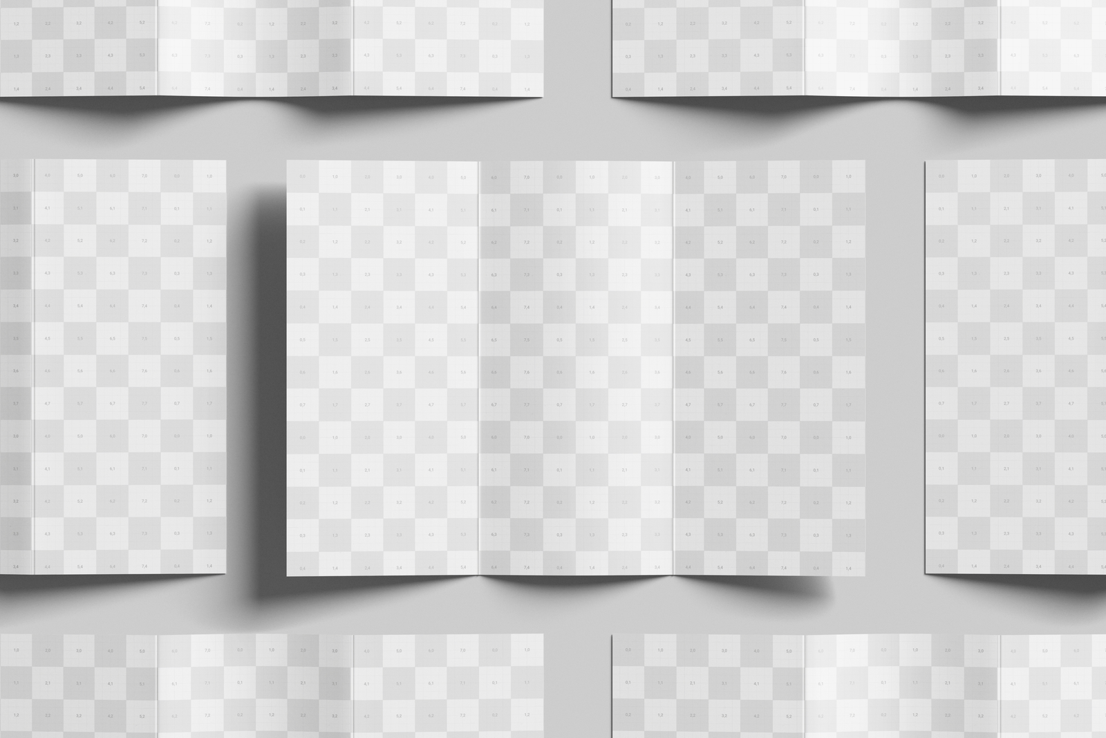 Free A4 Trifold Flyer Mockup Landscape
