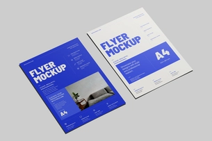 A4 EU Flyer Poster Mockup