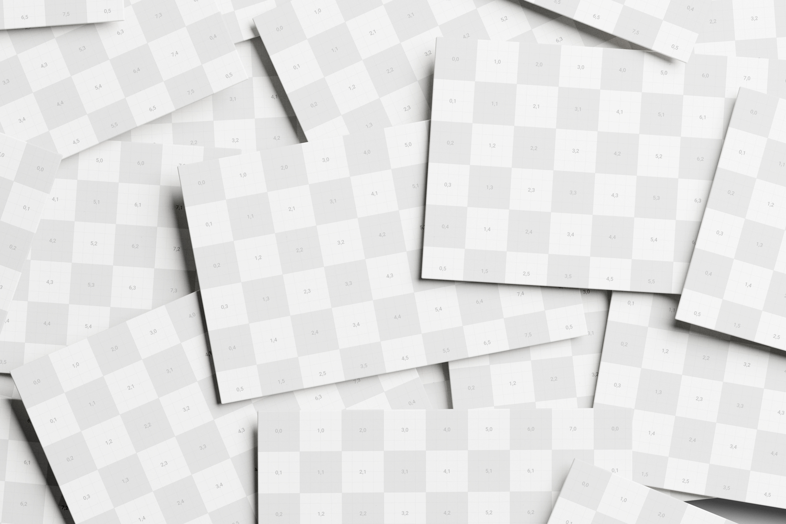 85×55 Business Card Mockup Matte Paper Stack