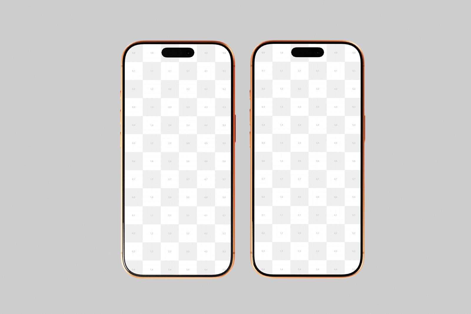Free Orange iPhone 17 Pro Mockup