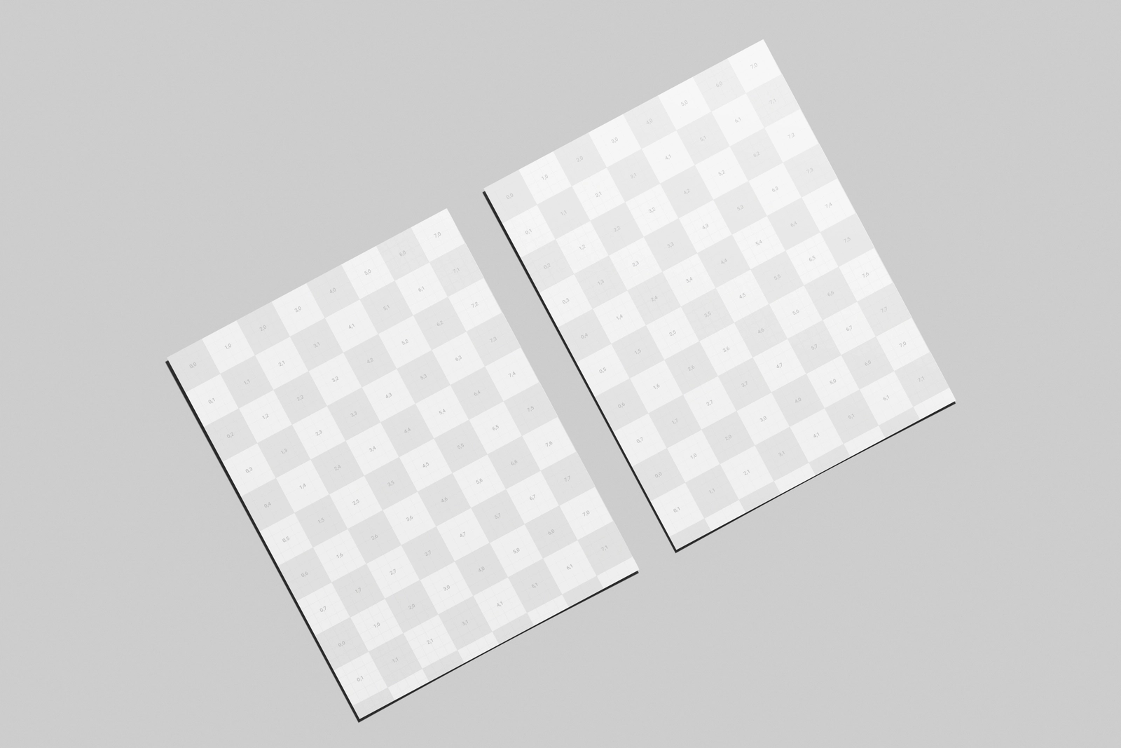 Free US Letter Flyer Poster Mockup Soft Shadows