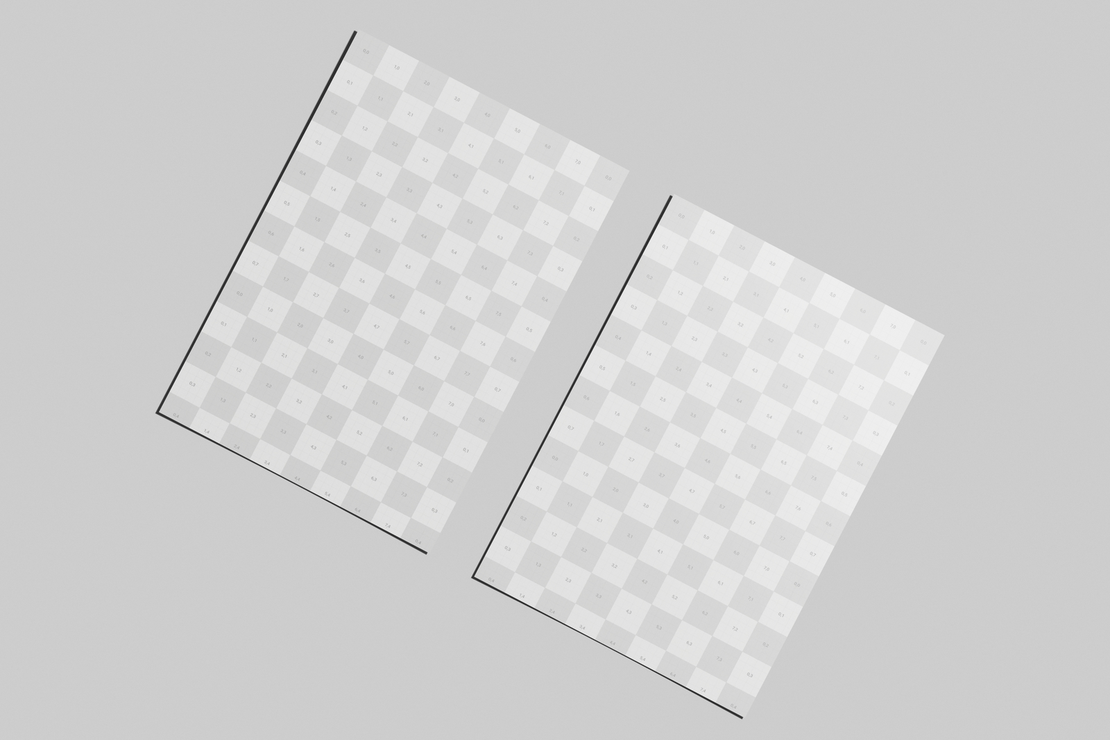 A4 EU Flyer Poster Mockup On Flat Surface