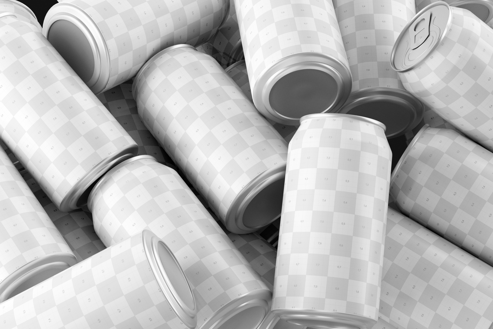 Free 330ml Soda Beer Drink Can Mockup Angled View