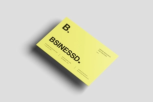 Free 85×55 Business Card Mockup On Grey Surface