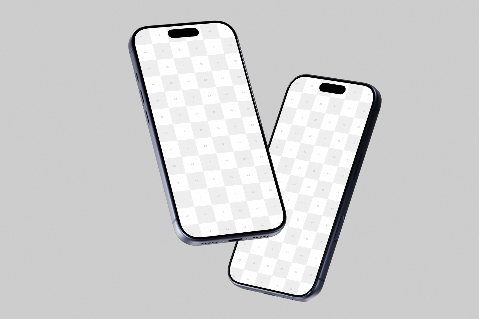 Free Blue iPhone 17 Pro Mockup Floating Single
