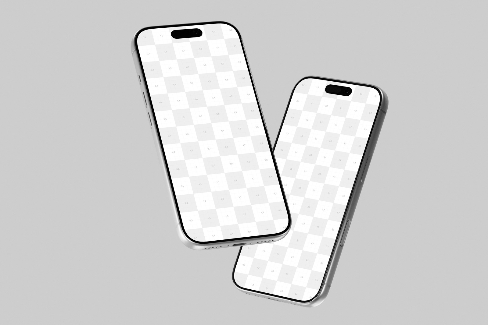 Free Silver iPhone 17 Pro Mockup Floating