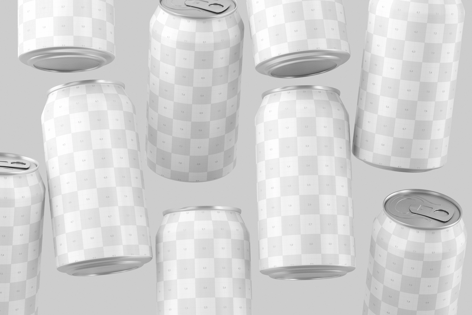 330ml Soda Beer Drink Can Mockup