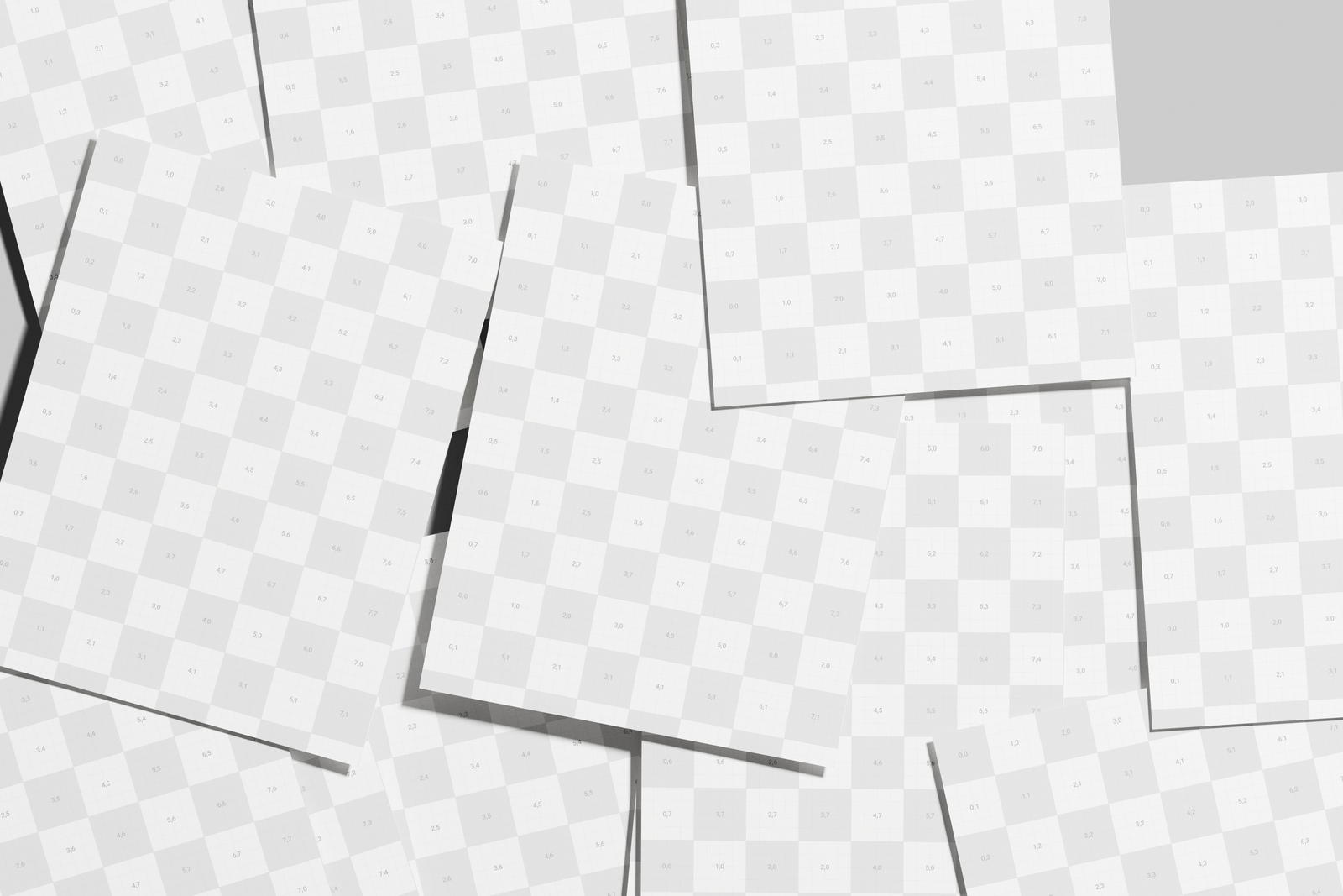 Free US Letter Flyer Poster Mockup Top Down Angle