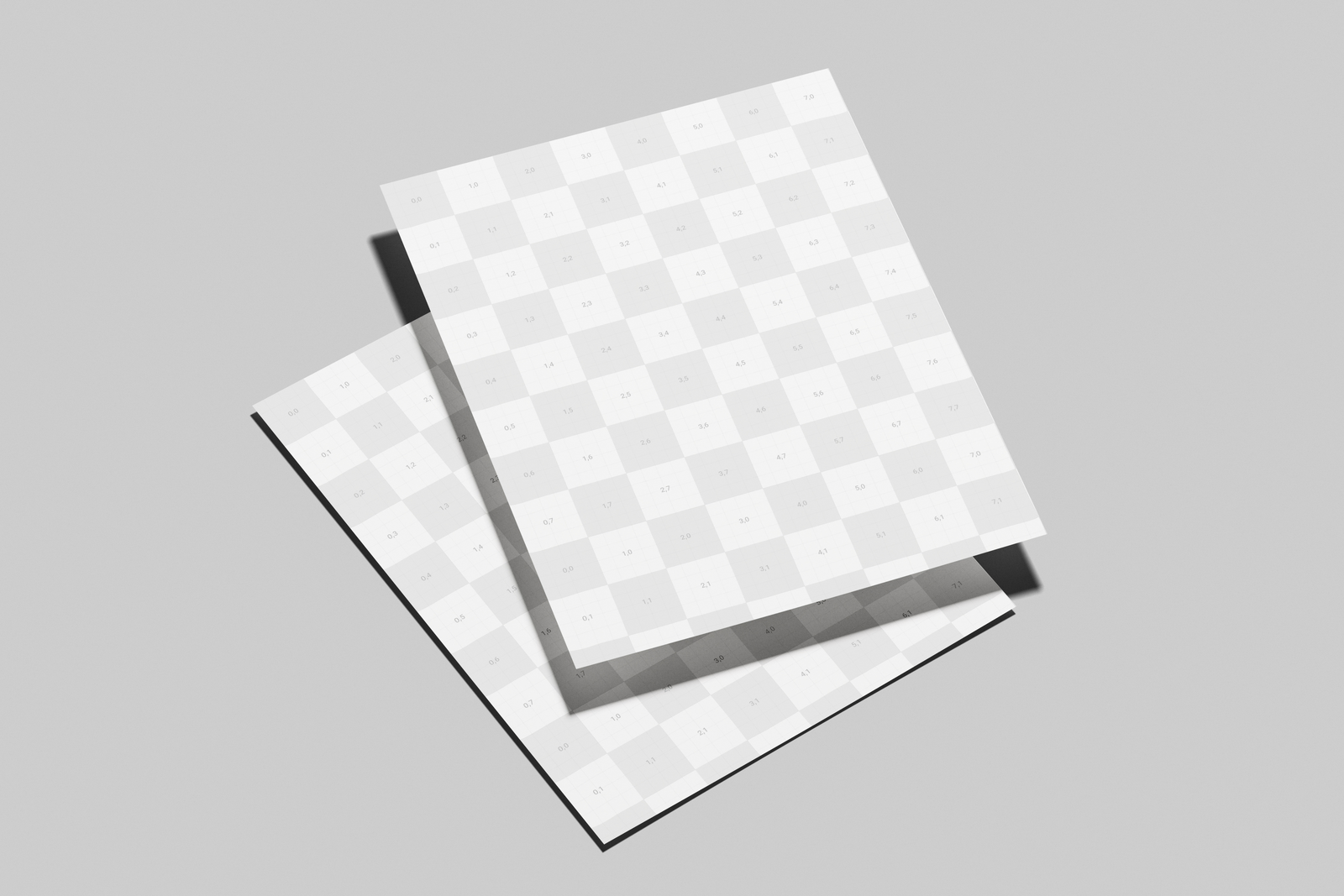 Free US Letter Flyer Poster Mockup Shadow Overlay