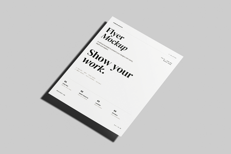 US Letter Flyer Poster Mockup