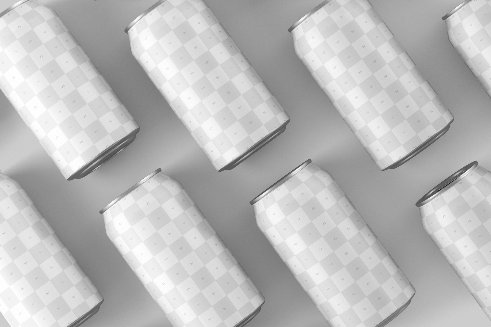 330ml Soda Beer Drink Can Mockup Landscape