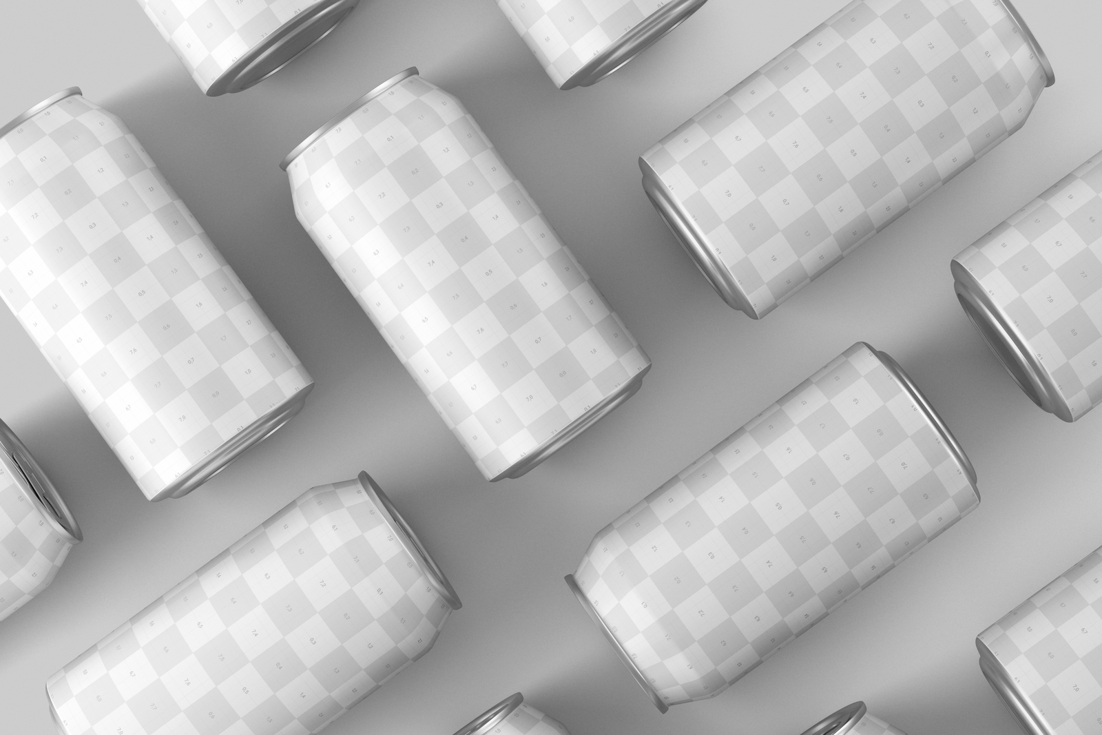 Free 330ml Soda Beer Drink Can Mockup On Clean Background